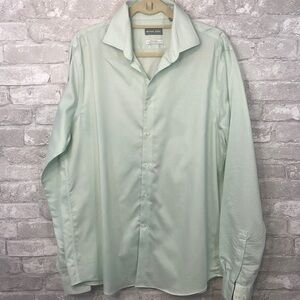 Michael Kors Mint Green Regular Fit Button Down Shirt